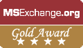 Zlatá medaile od msexchange.org